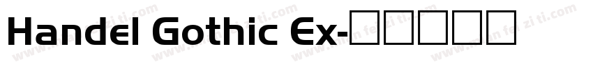 Handel Gothic Ex字体转换